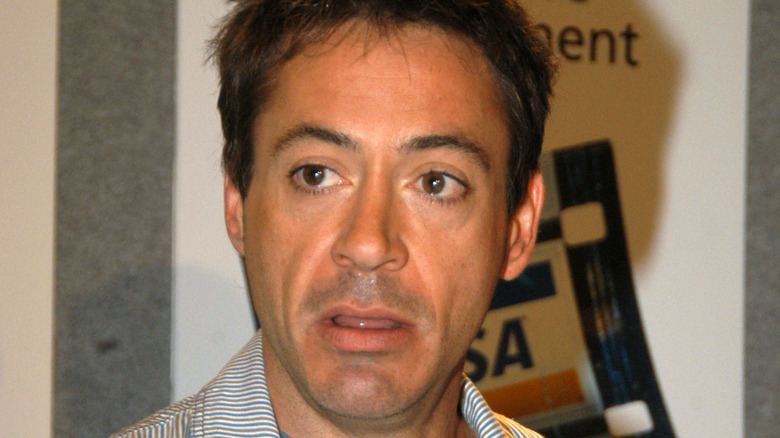 Robert Downey Jr. looking disoriented at an event