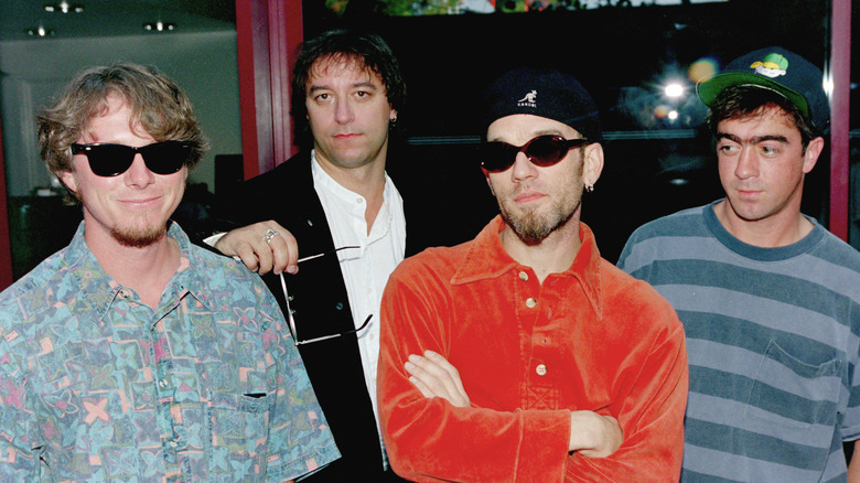 R.E.M. poses for a photo in 1993