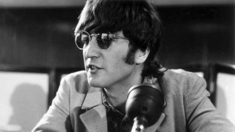 John Lennon at a press conference