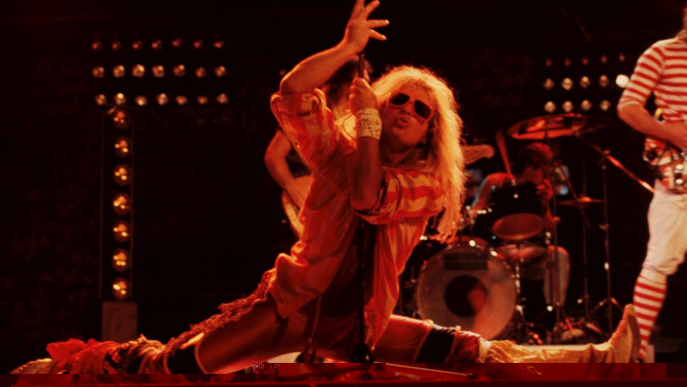 David Lee Roth fronting Van Halen in the early '80s