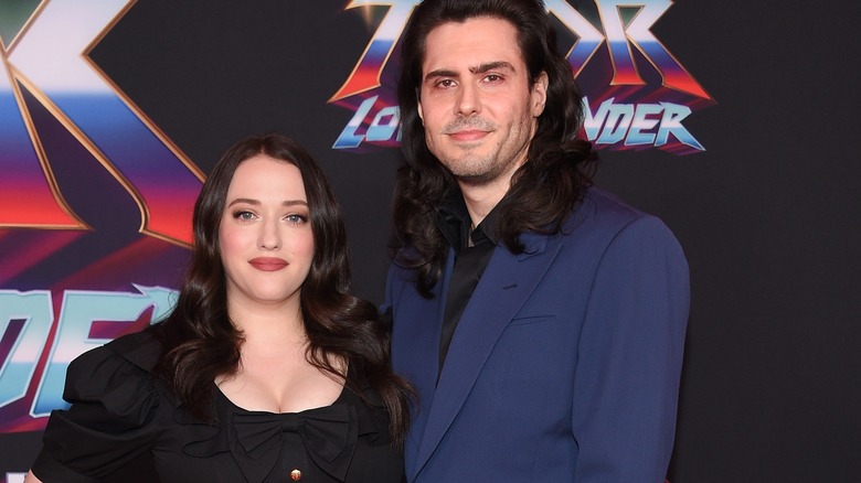 Andrew W.K. and Kat Dennings smiling