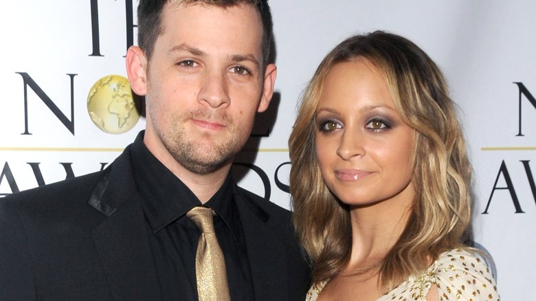 Joel Madden and Nicole Richie smiling