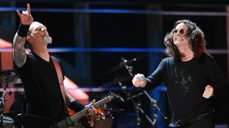 James Hetfield with Ozzy Osbourne