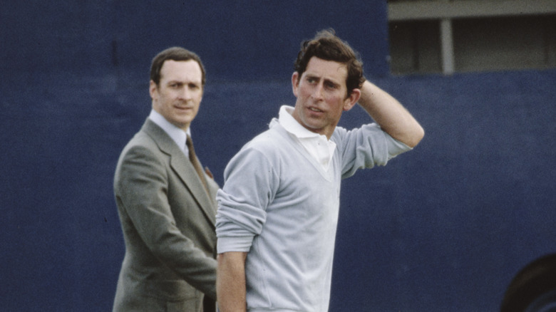 Young Prince Charles with bodyguard