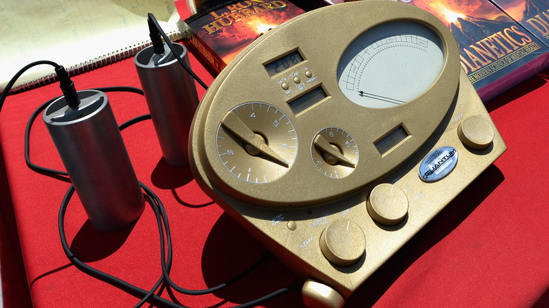 Scientology E-meter on table