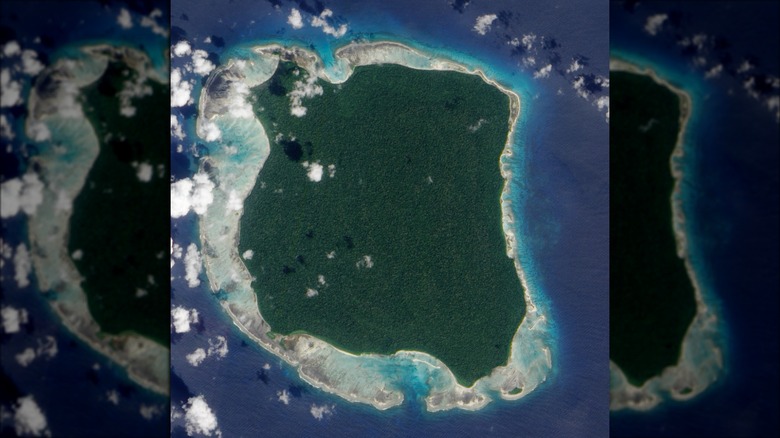North Sentinel Island satellite view