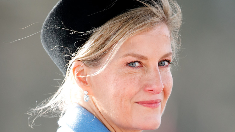 Sophie, Countess of Wessex black hat smiling
