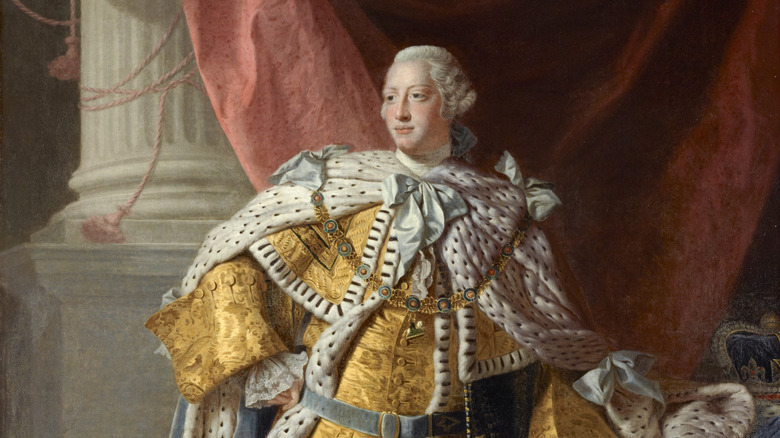 George III standing extravagant clothing portrait