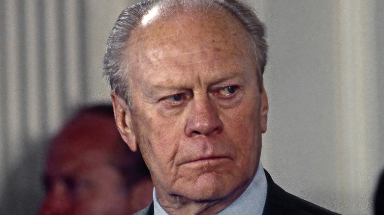 Gerald Ford looking sideways