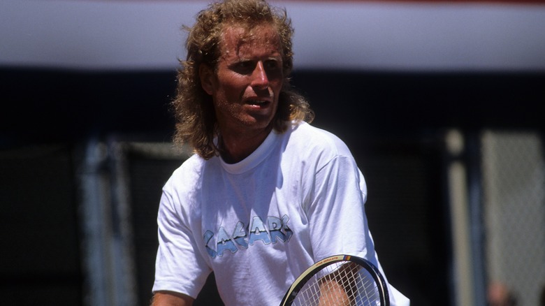 Vitas Gerulaitis playing tennis 1986