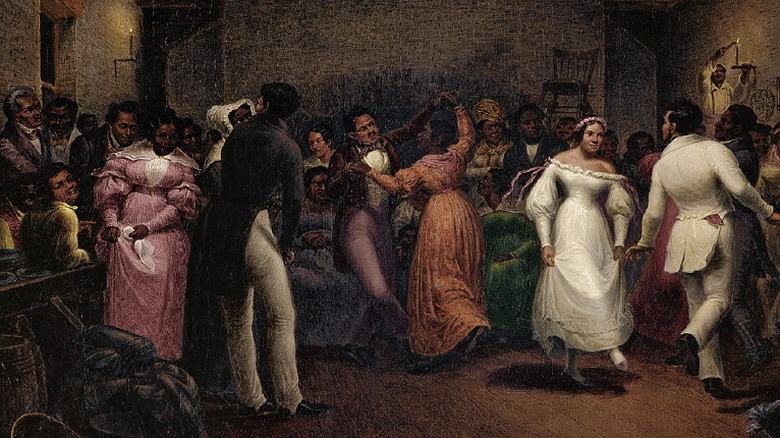 Dance party, 1800s