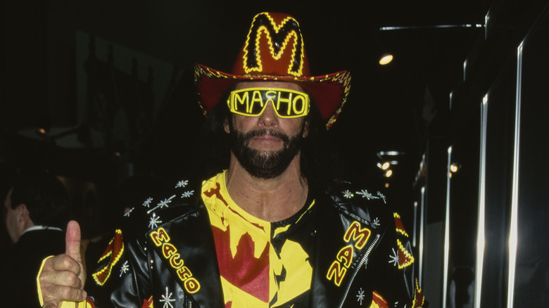 Randy Savage gives the thumbs-up