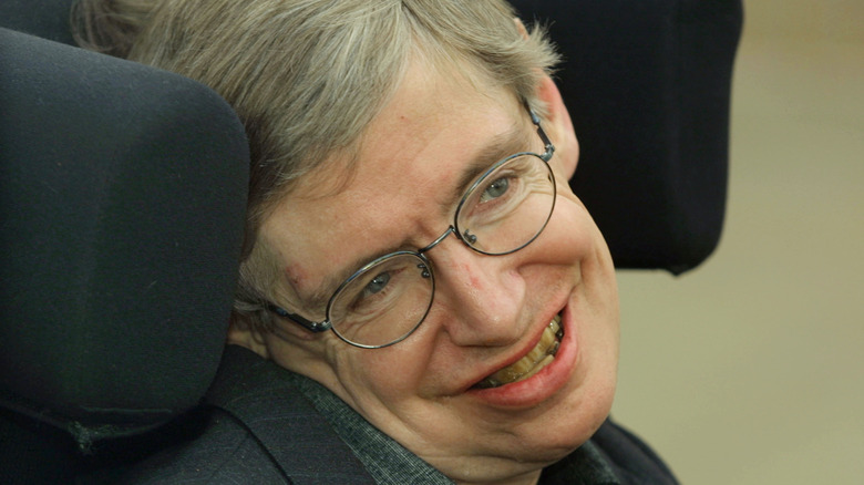 Stephen Hawking smiling