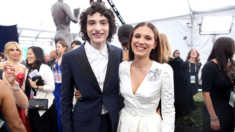 Finn Wolfhard and Millie Bobby Brown