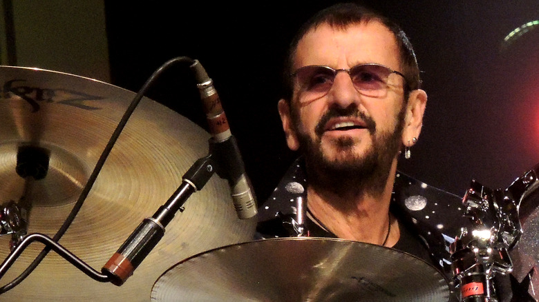 Ringo Starr behind his drums