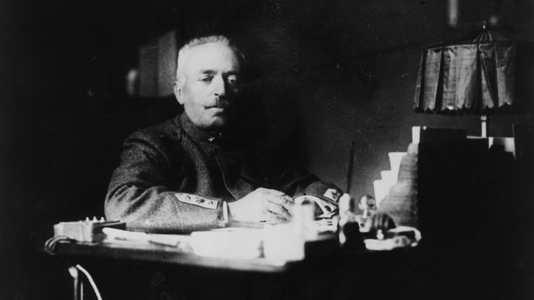 Luigi Cadorna seated at a desk