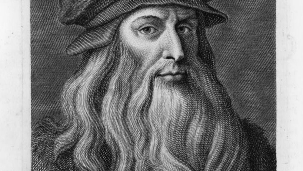 Portrait of Leonardo da Vinci with beard
