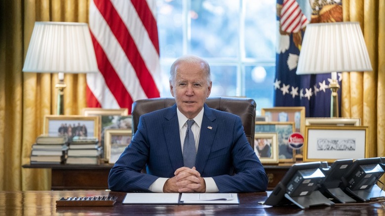 President Joe Biden in Oval Office