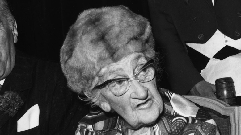 Photograph of Agatha Christie in 1973