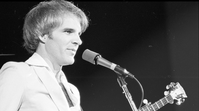 Steve Martin on stage in the 1970s