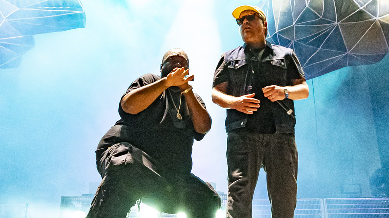 Run the Jewels performing on stage