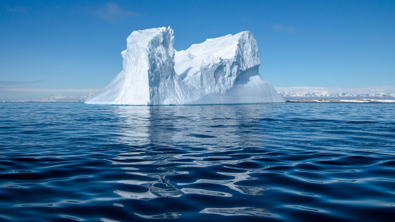 Floating iceberg in Antarctic sea