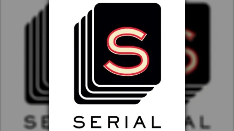 Serial cover with S on black background