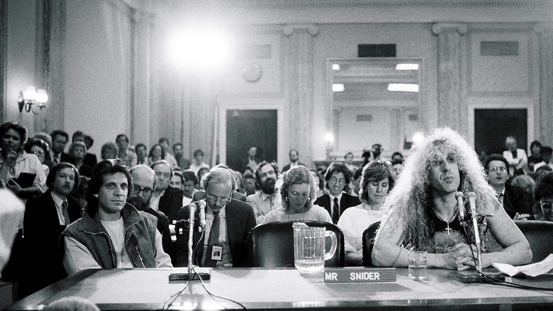 Dee Snider testifies before the Senate, 1985