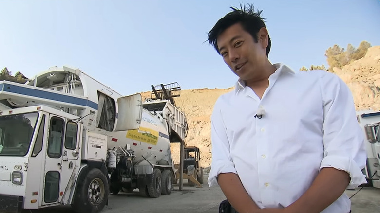Grant Imahara in construction site