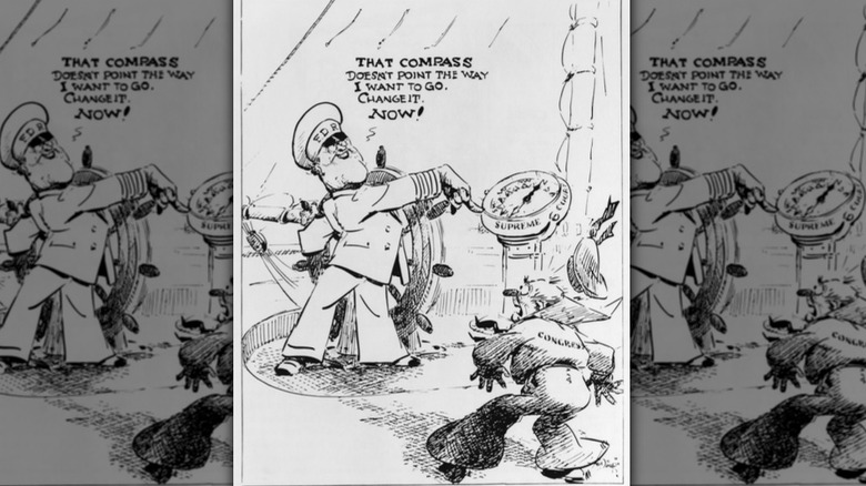 1937 cartoon criticizing court packing