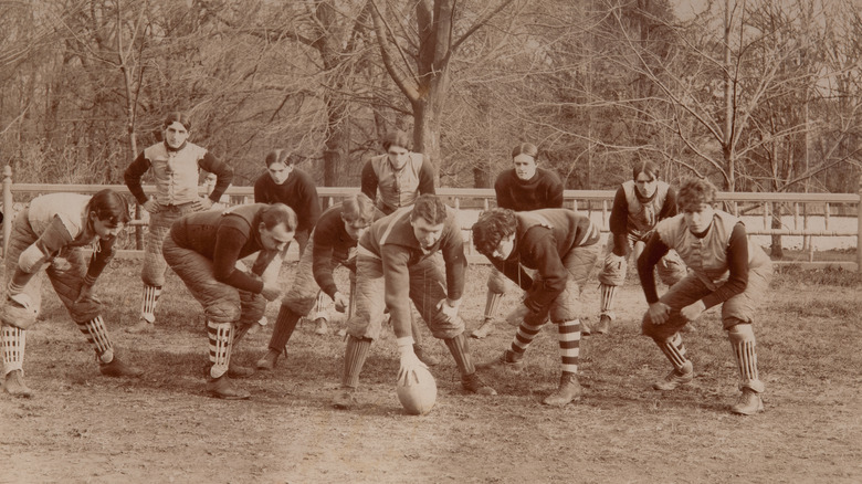 Old-timey football game