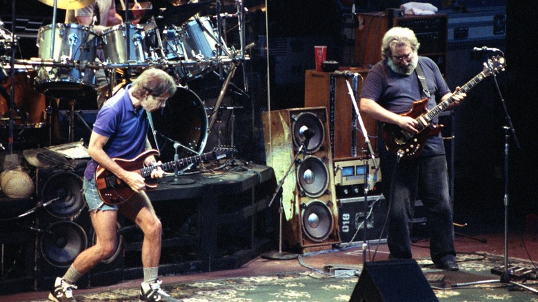 Grateful Dead playing onstage