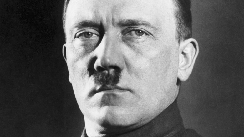 Full face portrait of Adolf Hitler