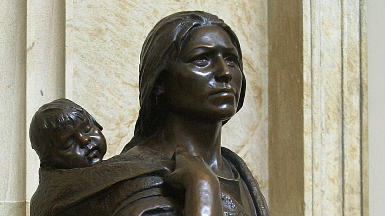 Sakakawea statue in the Capitol