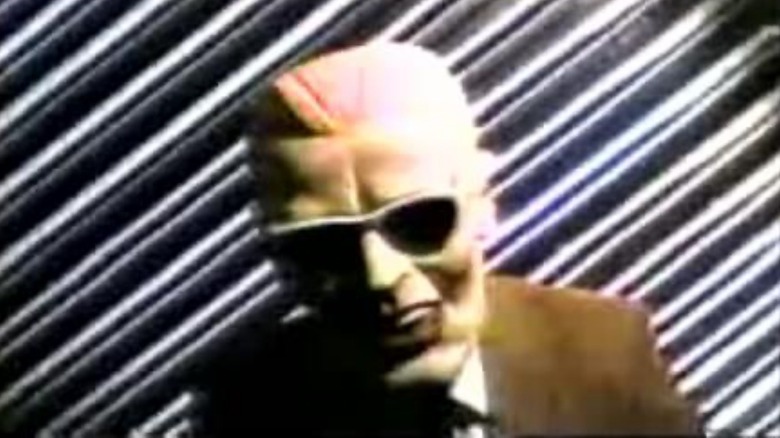 A screengrab from the Max Headroom Hack.