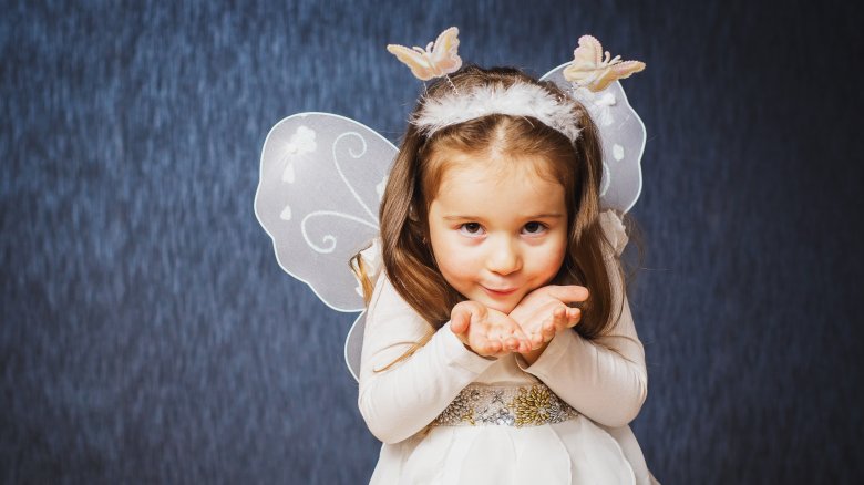 child, butterfly costume