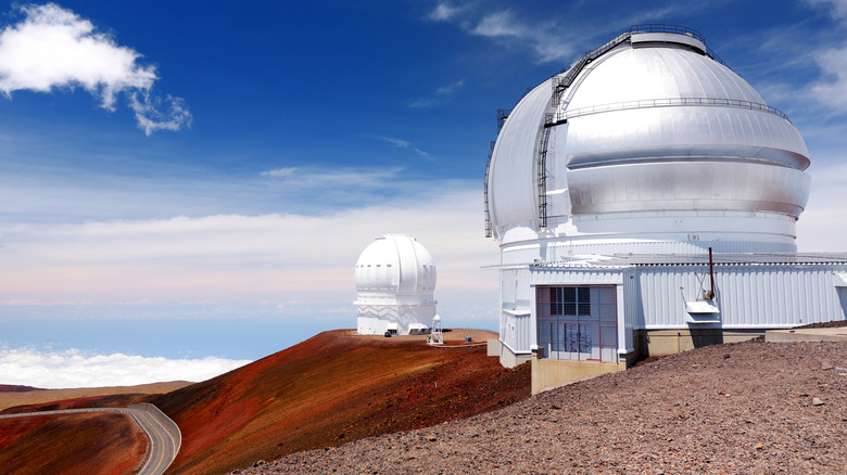 Observatories on top Maunakea, Hawaii