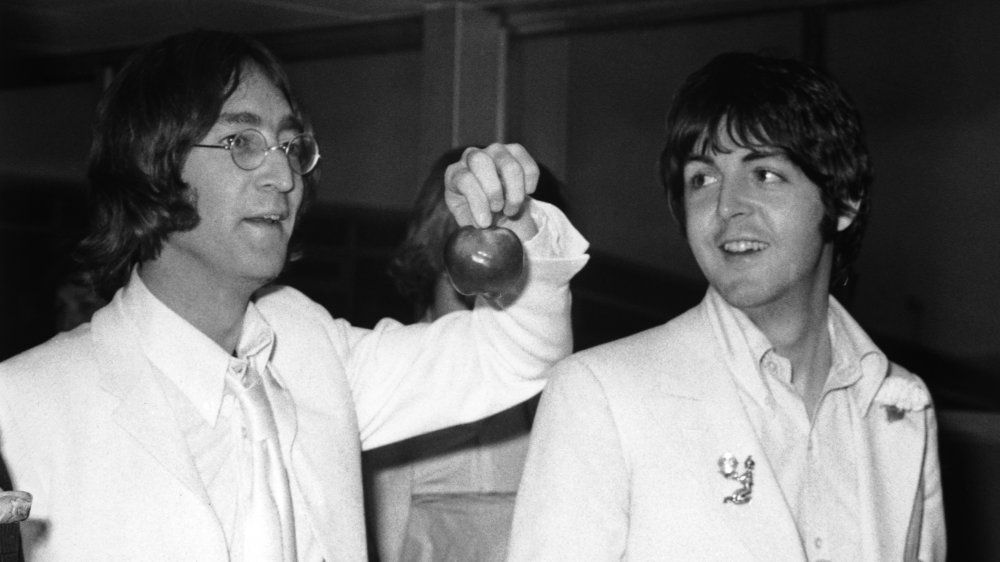 Lennon, McCartney, and an apple