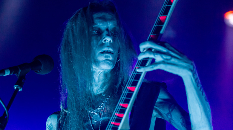 Alexi Laiho Children of Bodom performing on stage