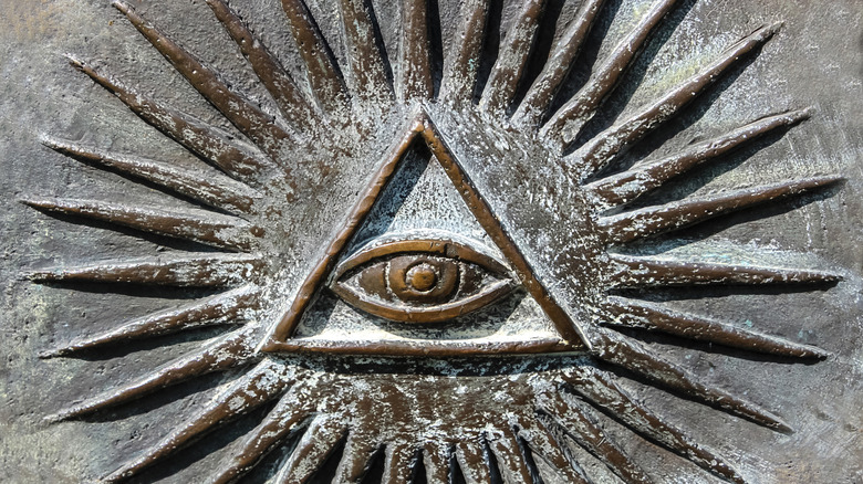 Freemason all-seeing eye symbol