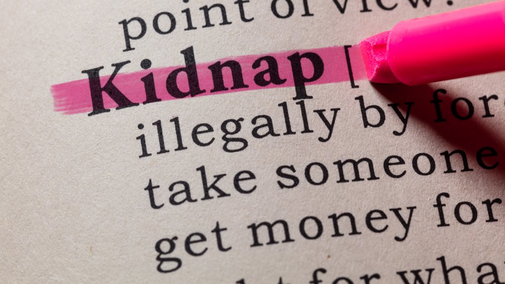 "Kidnapping" highlighted in dictionary 