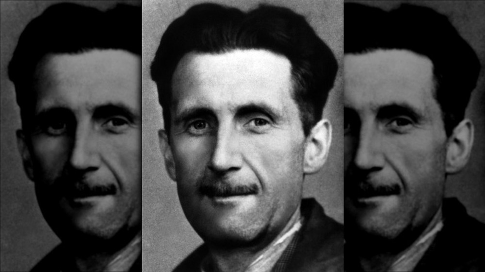 George Orwell black and white portrait
