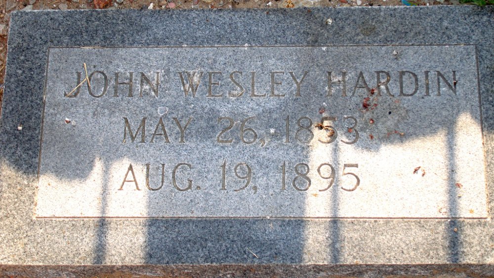 John Wesley Hardin's gravestone
