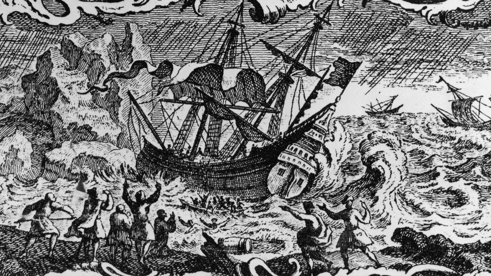 drawing of barbary pirates on the high seas