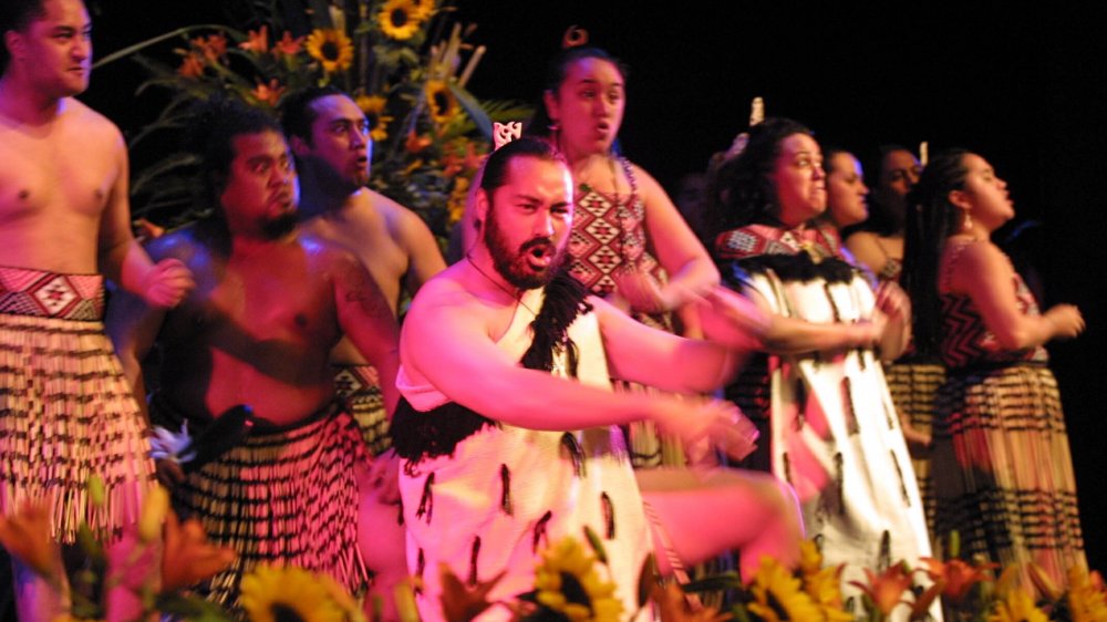 Traditional Māori welcome performance