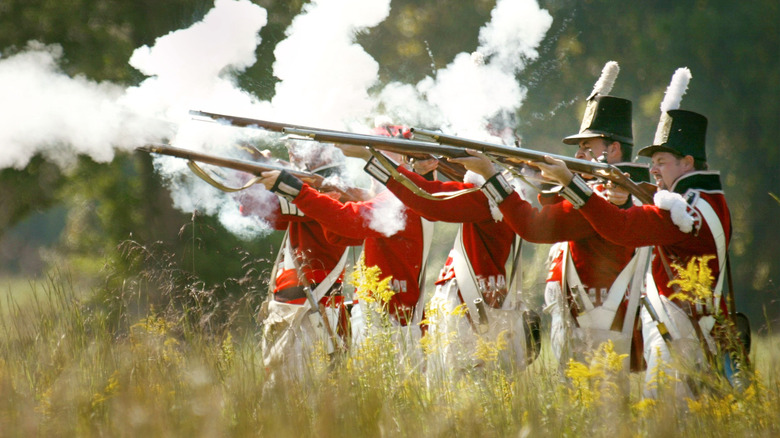 War of 1812 re-enactors