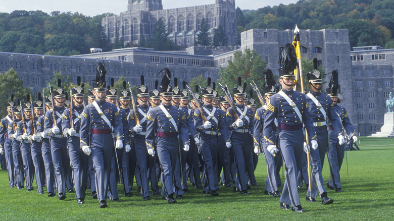 West Point cadets marching