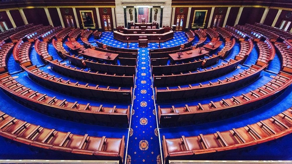 Cropped photo of the United States House of Representatives chamber at the United States Capitol