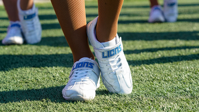 Detroit Lions cheerleader shoes