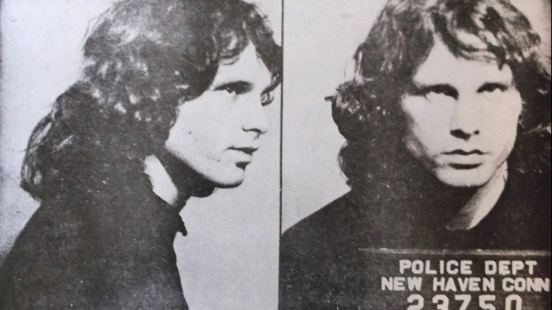 Mug shots of Jim Morrison in 1967